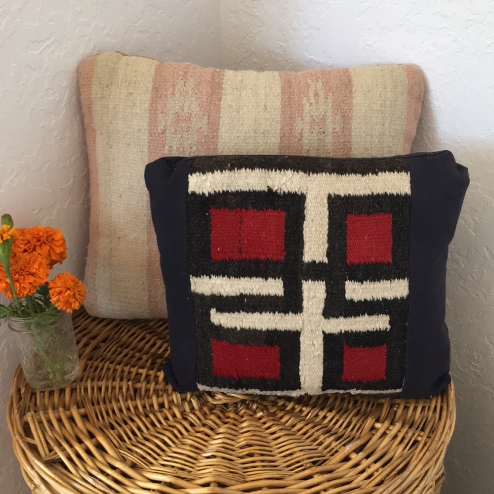 🌵 Southwest Pillows Wool Woven Vintage Native